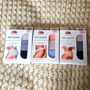 Fruit of the Loom Womens 3 Packs of 3 Underwear